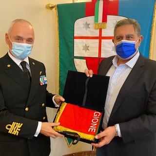 Il presidente Toti incontra l'ammiraglio Pierpaolo Ribuffo (FOTONOTIZIA)