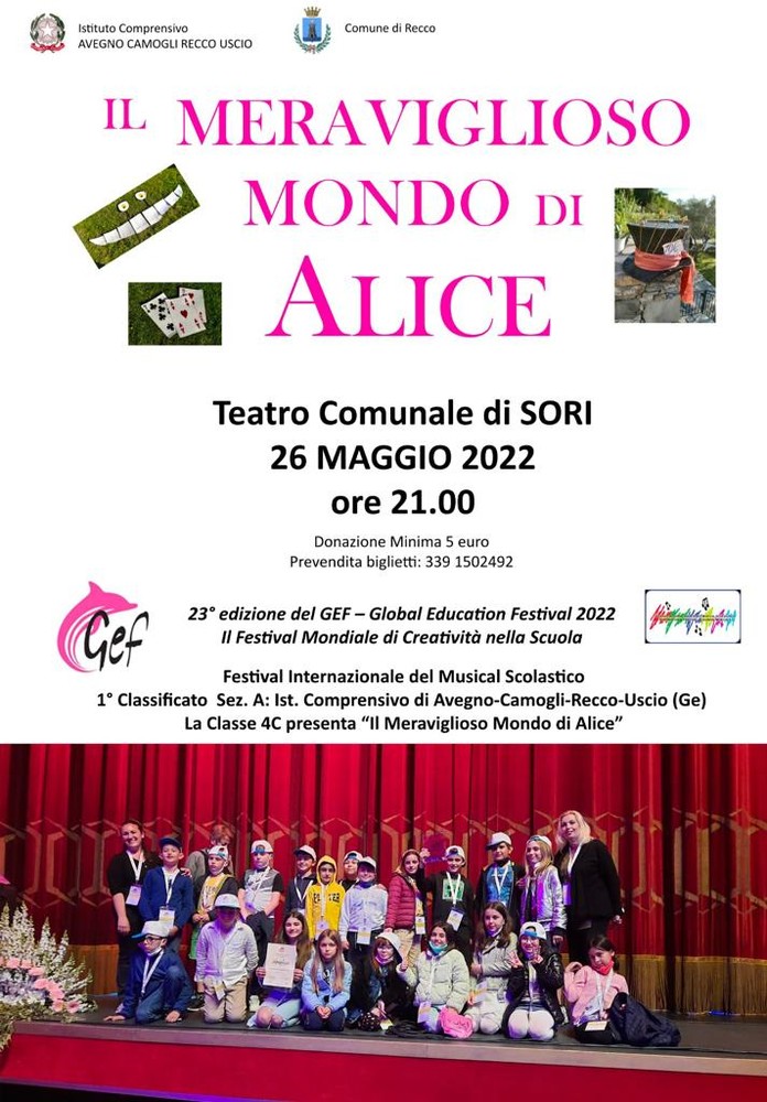 Al teatro di Sori va in scena "Il meraviglioso mondo di Alice"
