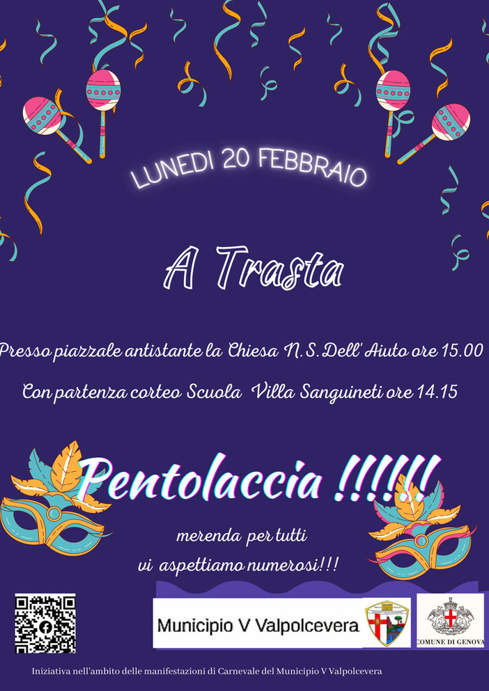 Festa di carnevale a Trasta, oggi la prima pentolaccia