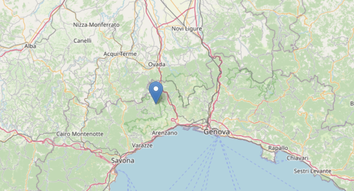 Leggero terremoto nel Genovese: magnitudo 1.7 a Tiglieto