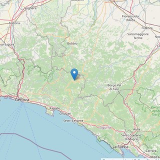 Quattro scosse di terremoto a Rezzoaglio, la più forte del 2.7