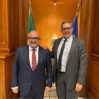 Toti incontra il ministro della cultura Gennaro Sangiuliano: "Dialogo su Gallinara e musei genovesi"