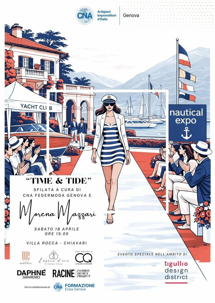 CNA Genova apre il Tigullio Design District con la sfilata “Time and Tide”