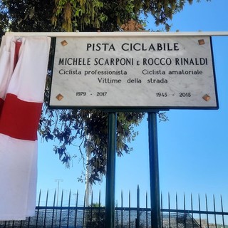 La pista ciclabile di corso Italia intitolata a Michele Scarponi e Rocco Rinaldi