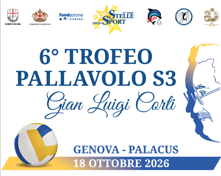 Pallavolo giovanile, a Genova torna il Trofeo Gian Luigi Corti: il 18 ottobre la sesta edizione al Palacus