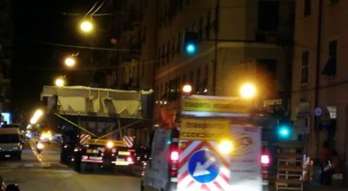 Nuovo ponte sul Polcevera: trasporto eccezionale al cantiere di Levante mercoledì Nuovo ponte sul Polcevera: trasporto eccezionale al cantiere di Levante mercoledì