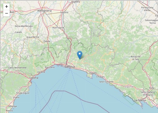 Nuova scossa di terremoto a Davagna, sisma dell'1.7 della scala Richter