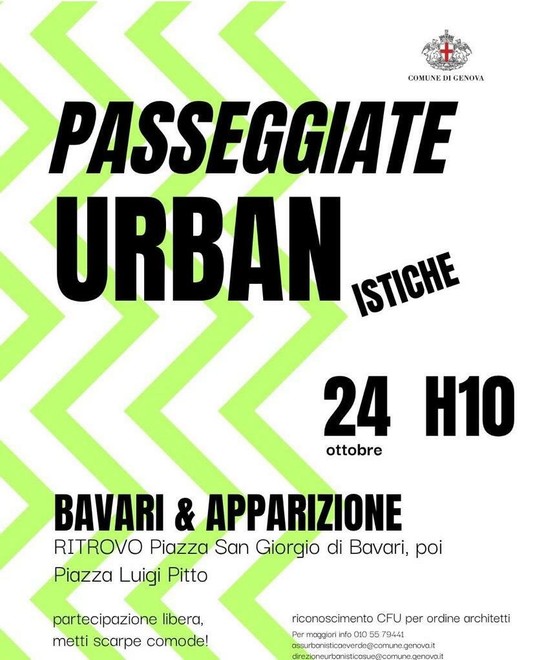 "Passeggiate urbanistiche", sabato 24 ottobre nuovo appuntamento negli ex borghi autonomi di Bavari e Apparizione "Passeggiate urbanistiche", sabato 24 ottobre nuovo appuntamento negli ex borghi autonomi di Bavari e Apparizione
