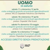 Prevenzione maschile, tutto pronto per gli Open Week negli ospedali genovesi: appuntamenti gratuiti nei weekend