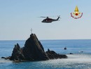 Riva Trigoso, bagnante soccorso con l'elicottero dopo una caduta dallo scoglio dell'Asseu