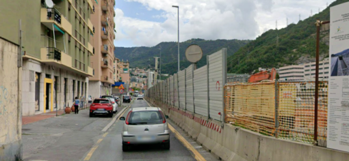 Via Emilia, cedono le tombinature e scatta la chiusura: traffico deviato e disagi in Val Bisagno