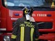 Uscio: intervento dei vigili di fuoco di Genova per un incendio in un magazzino