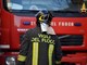 Uscio: intervento dei vigili di fuoco di Genova per un incendio in un magazzino Uscio: intervento dei vigili di fuoco di Genova per un incendio in un magazzino