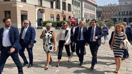 Visita di Fitto a Genova, Rosso e Balleari (Fdi): "Grazie per l'interesse sulle opere liguri del Pnrr"