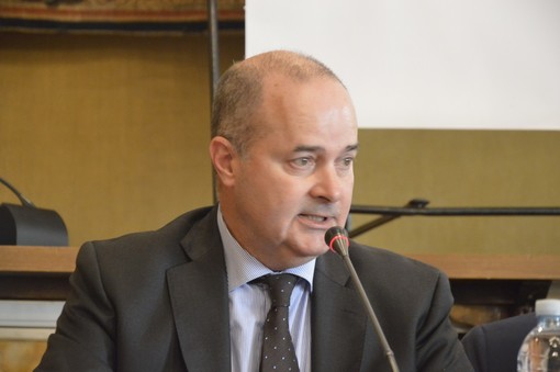 Il viceministro allo Sviluppo Economico Dario Galli a Genova