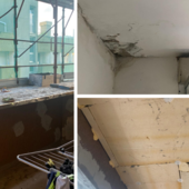 Lavori fermi da sei mesi, residenti di via Lucarno tra infiltrazioni, fili elettrici scoperti e prigionieri delle impalcature