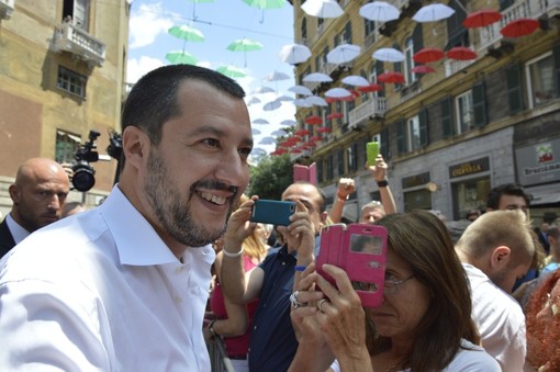 Matteo Salvini a Genova
