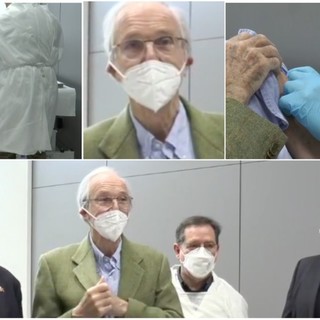 Il 'Silver Vaccine Day' per gli over 80 inizia da Renzo Piano: "È un dono, fidatevi della medicina e siate riconoscenti" (FOTO e VIDEO)