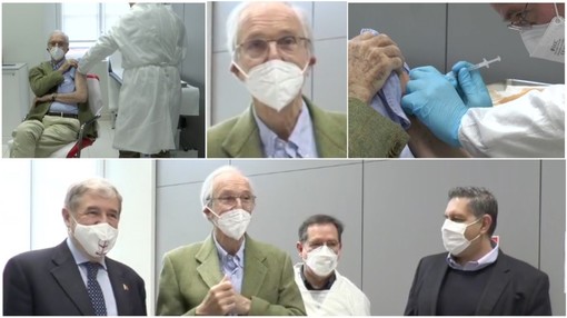 Il 'Silver Vaccine Day' per gli over 80 inizia da Renzo Piano: "È un dono, fidatevi della medicina e siate riconoscenti" (FOTO e VIDEO)