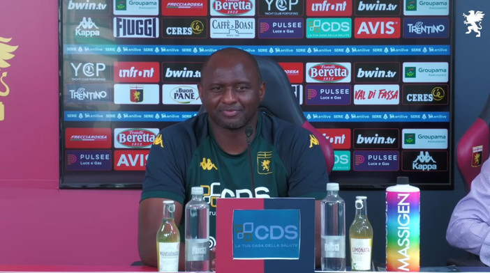 Genoa, col Lecce è un nuovo inizio. Vieira: “Partiamo tutti da zero. Abbiamo qualità ed equilibrio ma anche da migliorare”