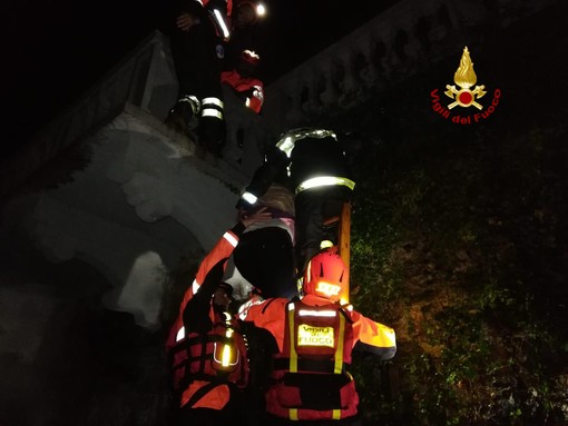 Famiglia evacuata a Campo Ligure con l'ausilio dei pompieri