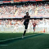 L'esultanza di Vasquez (foto Genoa CFC - Tano Press) L'esultanza di Vasquez (foto Genoa CFC - Tano Press)