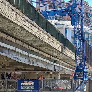 Avviata la prima fase della messa in sicurezza del viadotto sopra il torrente Sturla