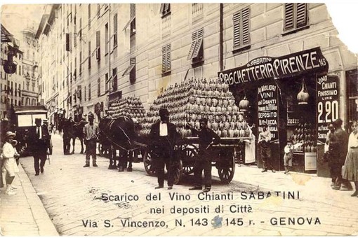 Via San Vincenzo negli anni '20 - Foto via Facebook Via San Vincenzo negli anni '20 - Foto via Facebook