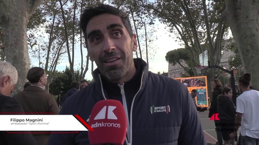 Filippo Magnini a Colle Oppio: "Spazio con energia pazzesca, tanti i ragazzi che ne beneficeranno"