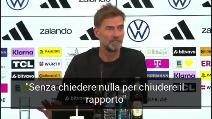 Germania, Klopp ct si presenta con l'aut aut: "Se toccate la mia famiglia me ne vado" Germania, Klopp ct si presenta con l'aut aut: "Se toccate la mia famiglia me ne vado"