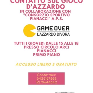 "Game Over. L'azzardo divora", al Circolo ARCI Pianacci lo sportello contro il gioco d'azzardo "Game Over. L'azzardo divora", al Circolo ARCI Pianacci lo sportello contro il gioco d'azzardo