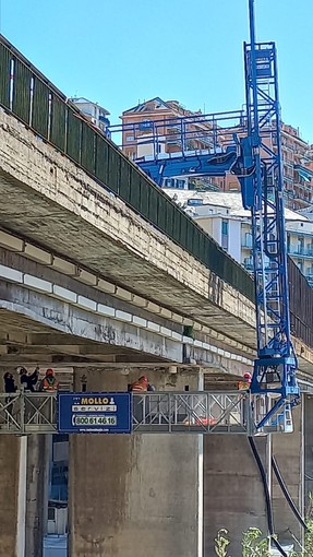 Avviata la prima fase della messa in sicurezza del viadotto sopra il torrente Sturla