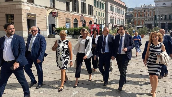 Visita di Fitto a Genova, Rosso e Balleari (Fdi): "Grazie per l'interesse sulle opere liguri del Pnrr"