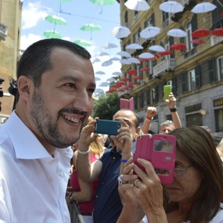 Matteo Salvini a Genova