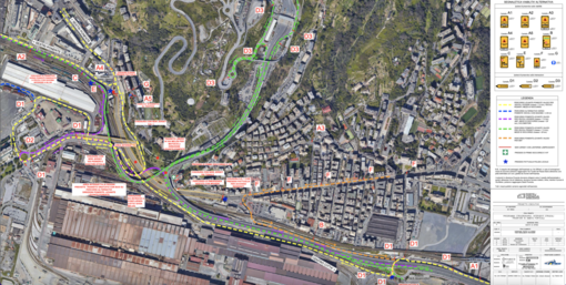 Da domani al via le operazioni per il varo del nuovo impalcato sopra via Siffredi Da domani al via le operazioni per il varo del nuovo impalcato sopra via Siffredi