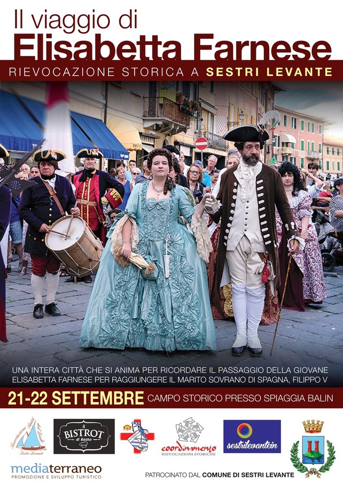 Sestri Levante, la rievocazione storica: arriva Elisabetta Farnese