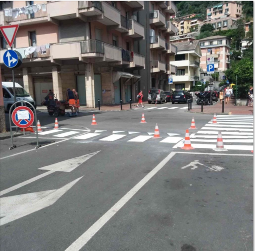 Recco, nuova segnaletica orizzontale per migliorare la sicurezza delle strade