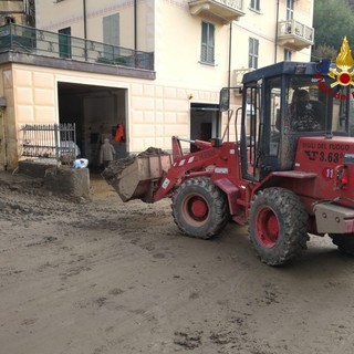 Campo Ligure: le immagini della rimozione della frana (FOTO)