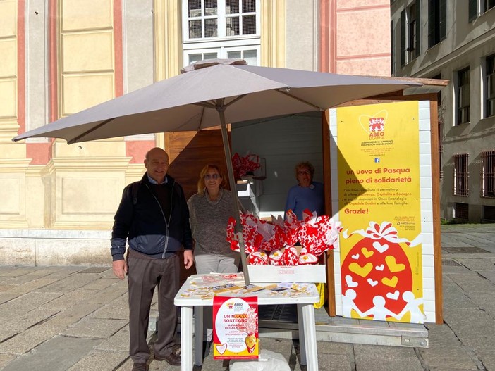 Uova di Pasqua solidali, torna a De Ferrari lo stand di ABEO Liguria Uova di Pasqua solidali, torna a De Ferrari lo stand di ABEO Liguria