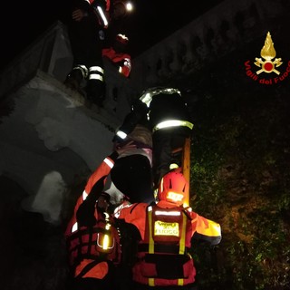 Famiglia evacuata a Campo Ligure con l'ausilio dei pompieri