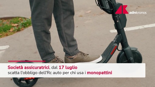 Monopattini, obbligo assicurazione del 17 luglio Monopattini, obbligo assicurazione del 17 luglio