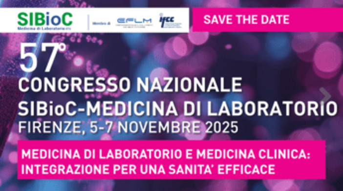 Al via congresso Sibioc, 'medicina di laboratorio fondamentale per prevenzione'