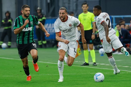 Odenthal risponde a Rabiot, al Mapei Stadium Sassuolo-Milan 1-1