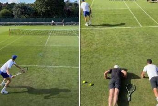 Sinner a Wimbledon, sfida con Sabalenka e 'penitenza' - Video