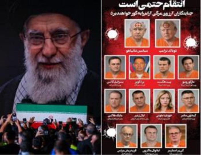 Iran, giornale pubblica foto dei "leader che attendono la vendetta della nazione": c'è anche Meloni Iran, giornale pubblica foto dei "leader che attendono la vendetta della nazione": c'è anche Meloni