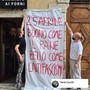 Ascoli Piceno, fornaia antifascista: &quot;Striscioni contro di me, ma non ho paura&quot;