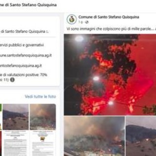 Agrigento, vasto incendio raggiunge centro abitato di Santo Stefano Quisquina: evacuate decine di abitazioni
