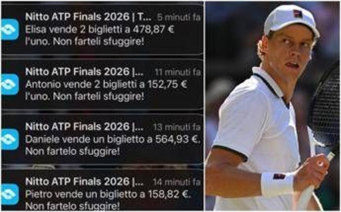 Sinner salta le Atp Finals, i tifosi... rivendono i biglietti: "No Jannik, no tennis" Sinner salta le Atp Finals, i tifosi... rivendono i biglietti: "No Jannik, no tennis"