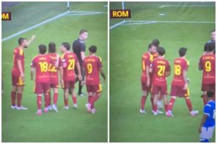 Roma, maxi lite in amichevole: Cristante rimprovera Soulé e interviene... Dybala