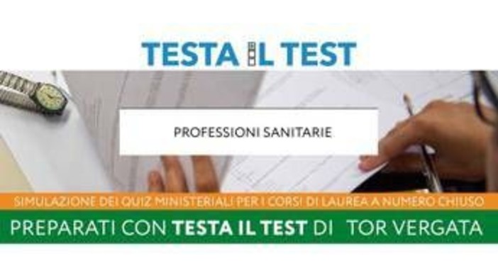 Università Tor Vergata, simulazione per aspiranti medici e odontoiatri con 'Testa il Test'